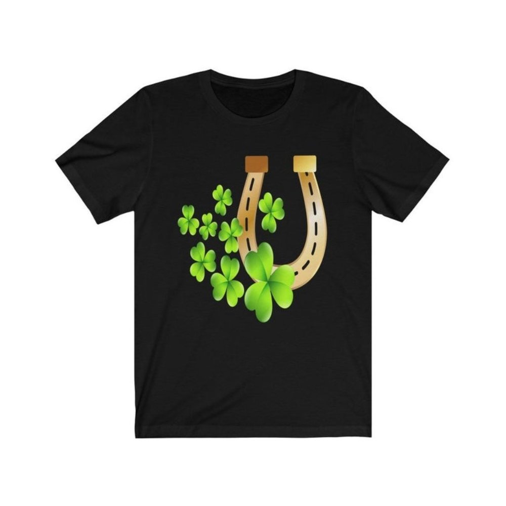 Luck Horse Shoe - Unisex Jersey Short Sleeve Tee